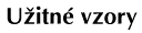 U�itn� vzory